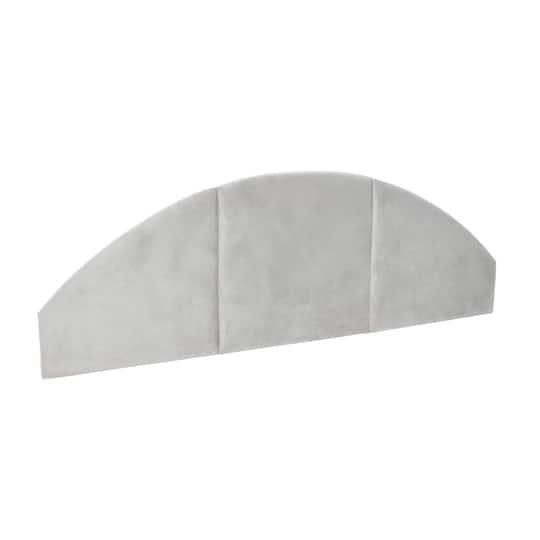 Hello Honey® NoSom Gray Upholstered Velvet Panel Arched Headboard, King